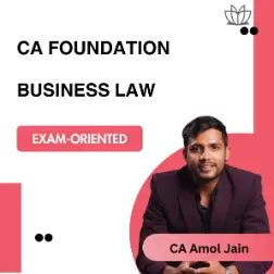 CA Foundation Business LAW Exam-Oriented Live Batch For Jan26